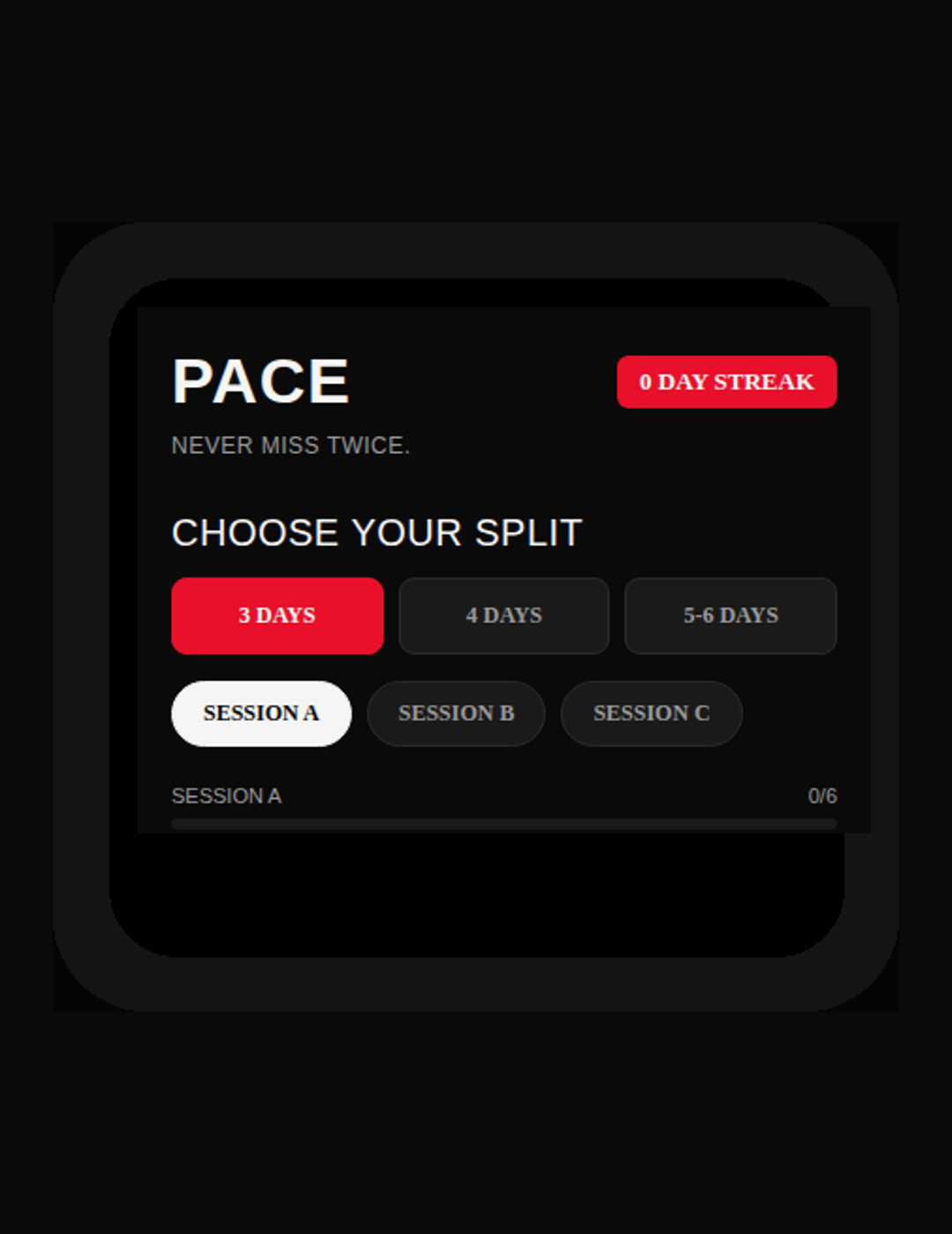 Pace Workout Tracker