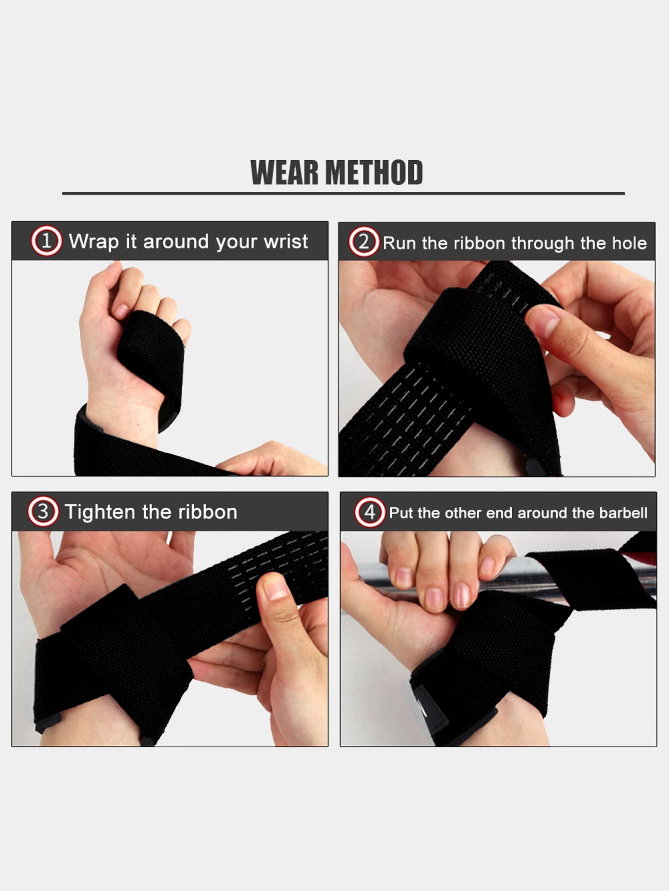 Padded Lifting Wrist Straps (Pair)